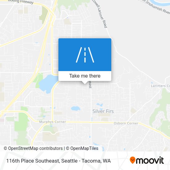 Mapa de 116th Place Southeast