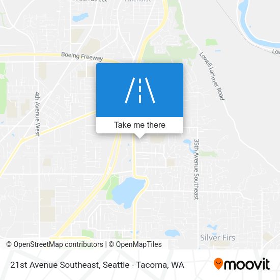 21st Avenue Southeast map