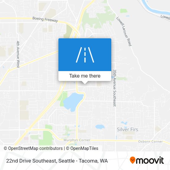 Mapa de 22nd Drive Southeast
