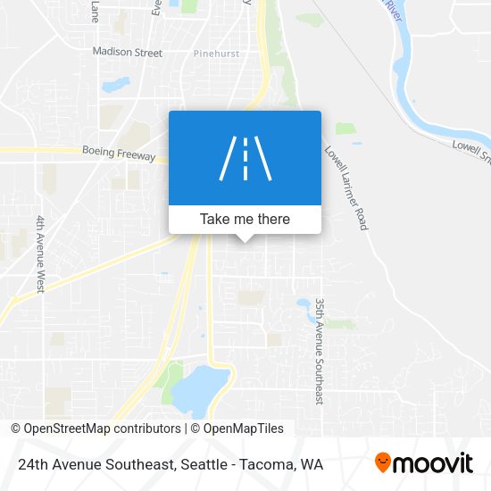 24th Avenue Southeast map