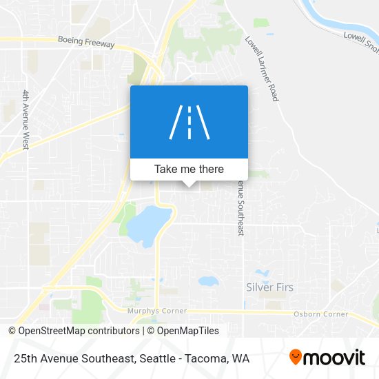 25th Avenue Southeast map