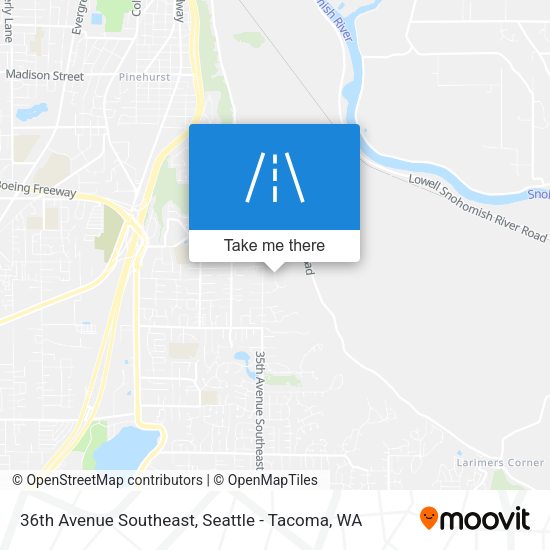 Mapa de 36th Avenue Southeast