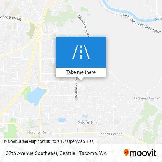 Mapa de 37th Avenue Southeast