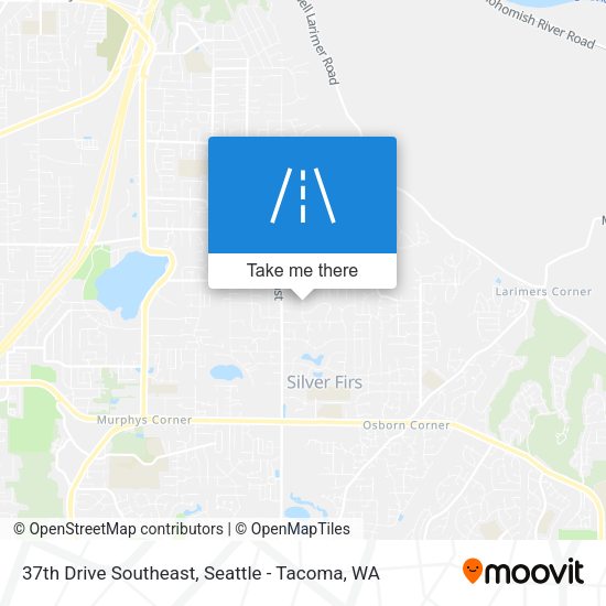 37th Drive Southeast map
