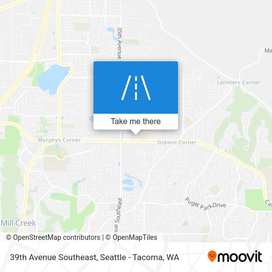 39th Avenue Southeast map