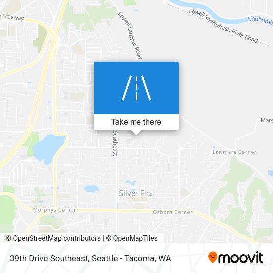 39th Drive Southeast map
