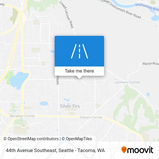 Mapa de 44th Avenue Southeast