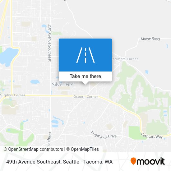 49th Avenue Southeast map
