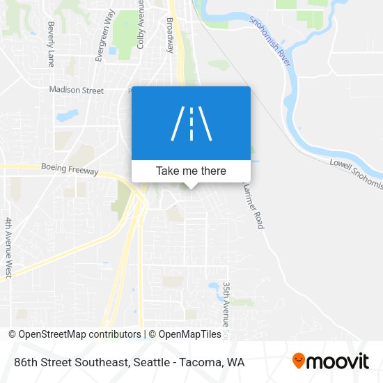 Mapa de 86th Street Southeast