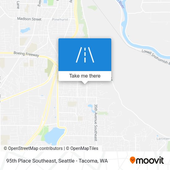 Mapa de 95th Place Southeast