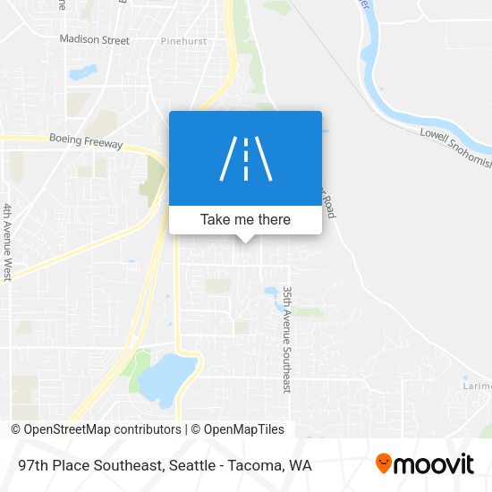 Mapa de 97th Place Southeast