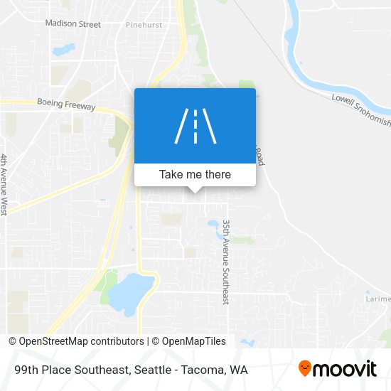 Mapa de 99th Place Southeast
