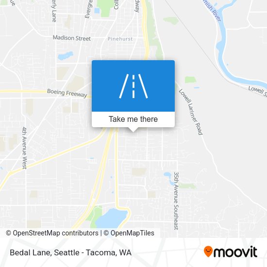 Bedal Lane map