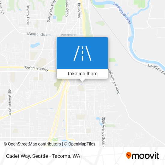 Cadet Way map