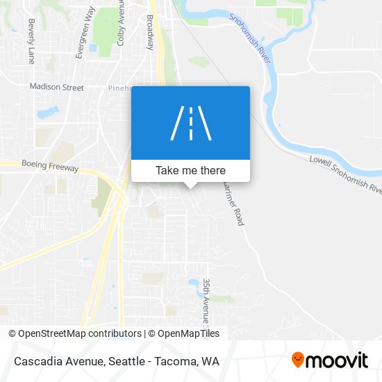 Cascadia Avenue map