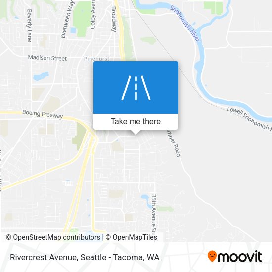 Rivercrest Avenue map