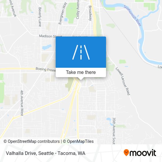 Valhalla Drive map