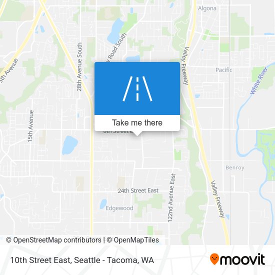 10th Street East map