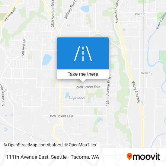 Mapa de 111th Avenue East
