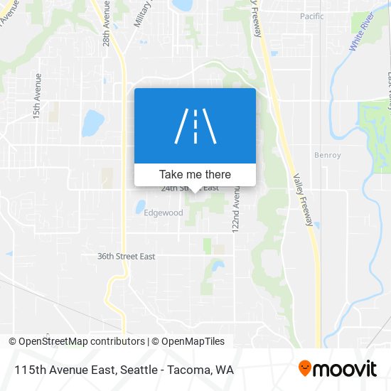Mapa de 115th Avenue East