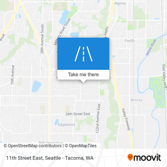 11th Street East map