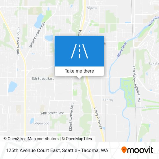 Mapa de 125th Avenue Court East
