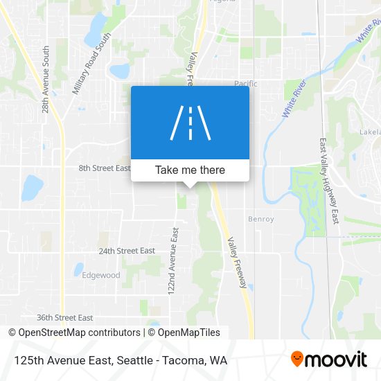 125th Avenue East map