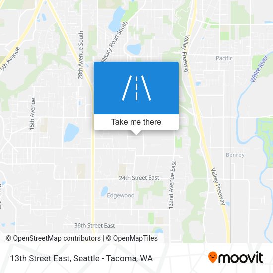 Mapa de 13th Street East