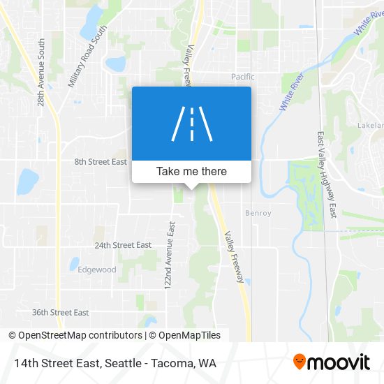 14th Street East map