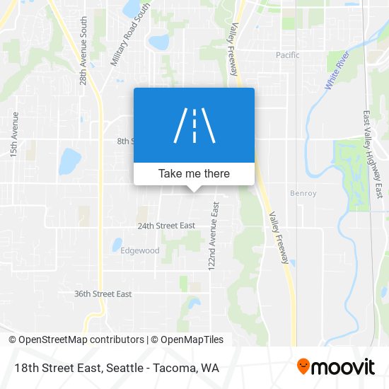 Mapa de 18th Street East