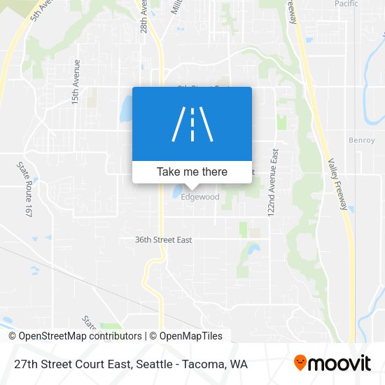 Mapa de 27th Street Court East