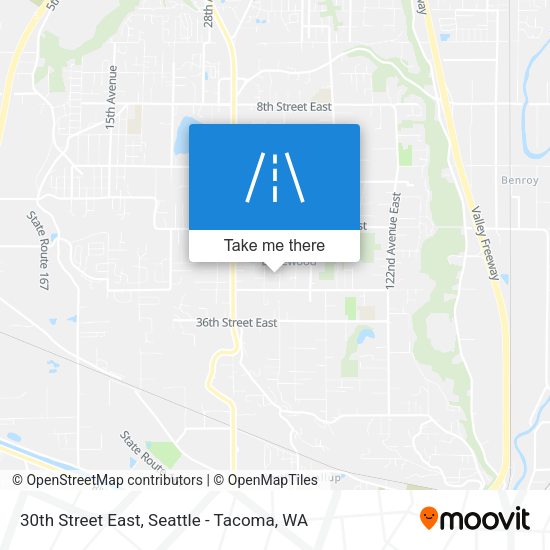 30th Street East map