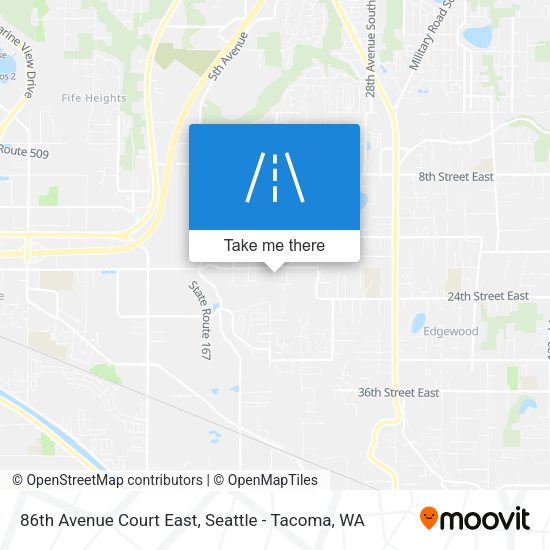 86th Avenue Court East map