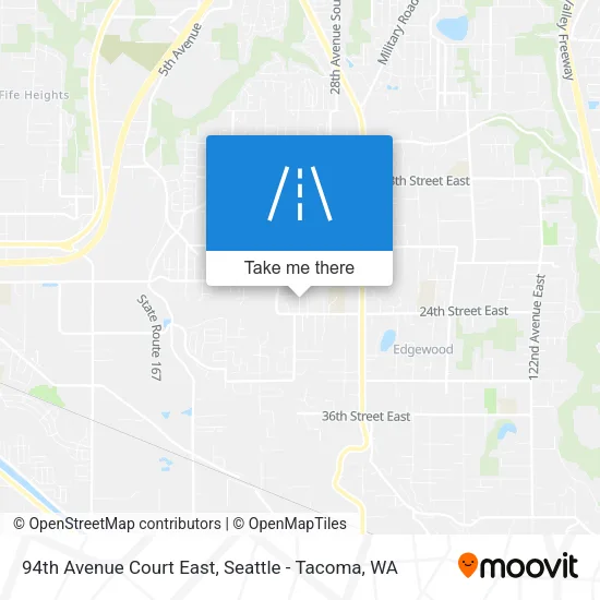 94th Avenue Court East map