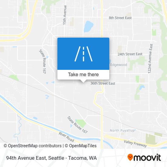 94th Avenue East map