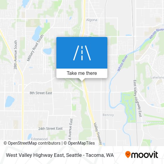 West Valley Highway East map