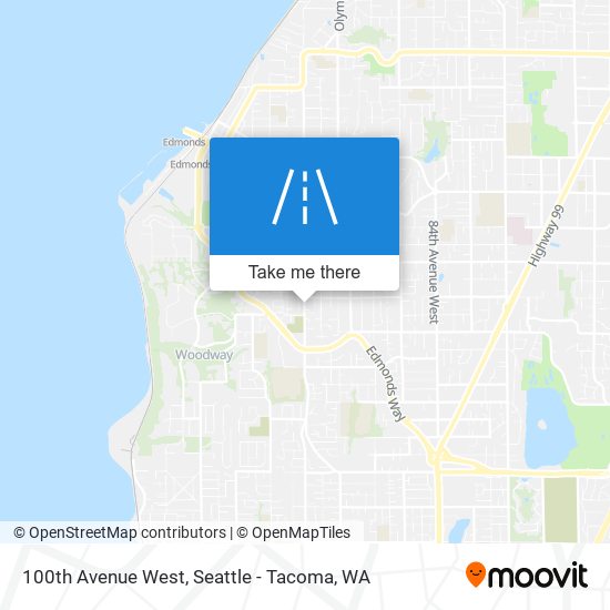 100th Avenue West map