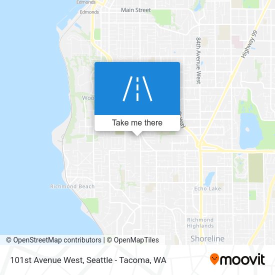 101st Avenue West map