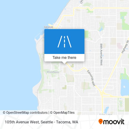 105th Avenue West map