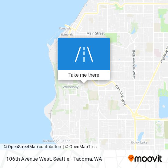 106th Avenue West map