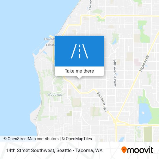 14th Street Southwest map