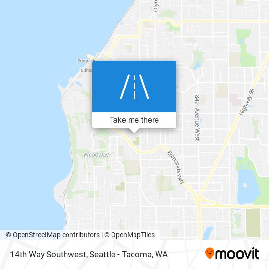 14th Way Southwest map