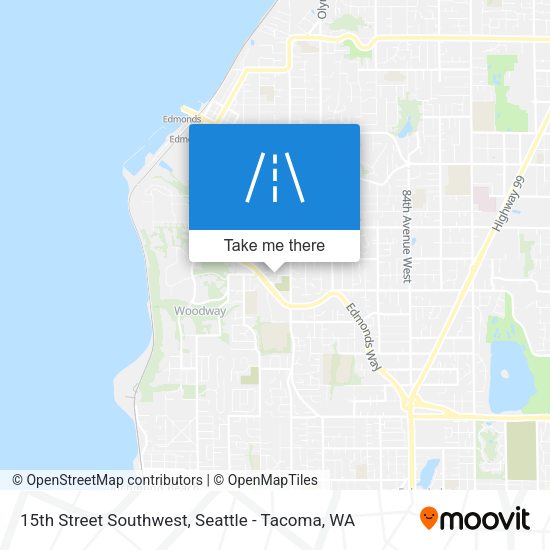 15th Street Southwest map