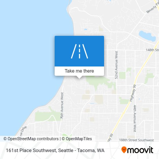 161st Place Southwest map