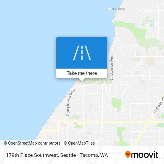 Mapa de 179th Place Southwest