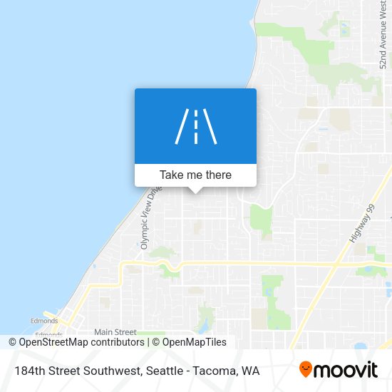 Mapa de 184th Street Southwest