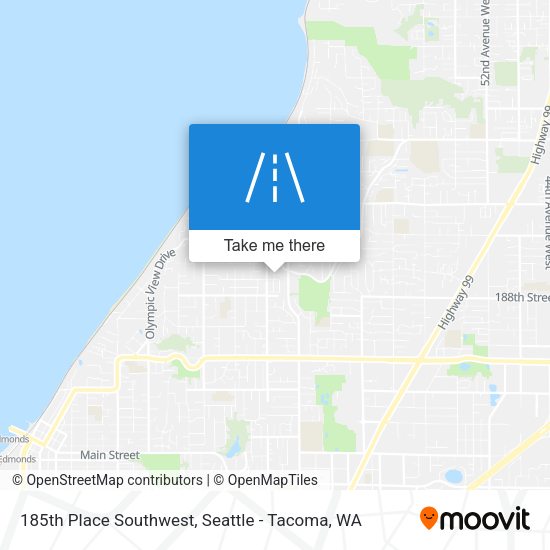 Mapa de 185th Place Southwest