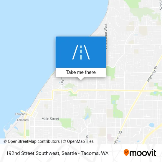 192nd Street Southwest map