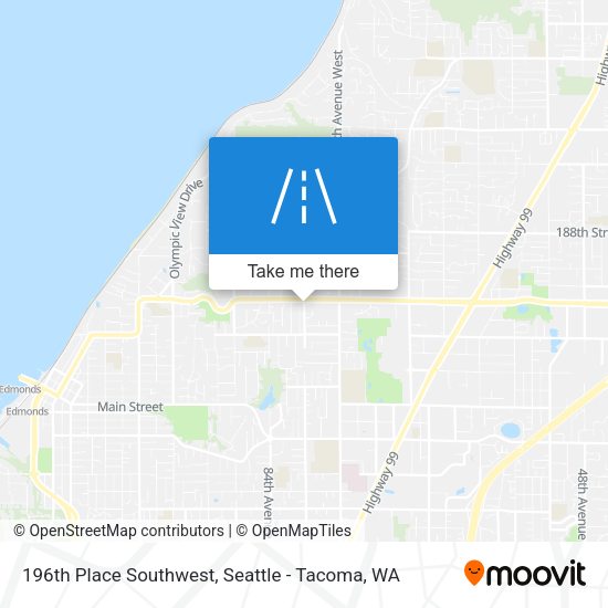 Mapa de 196th Place Southwest