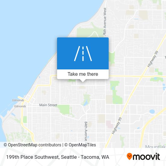 199th Place Southwest map